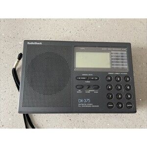 Vintage Radio Shack DX-375 Portable AM FM Short Wave Radio Receiver untested